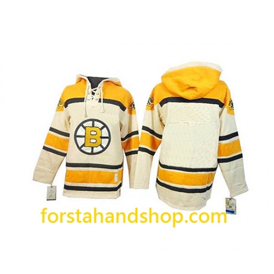 Boston Bruins Cream Huvtröjor Sweatshirts