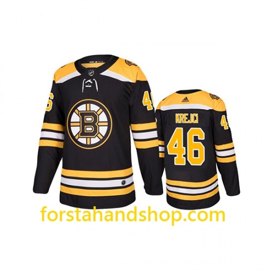 Boston Bruins Tröjor David Krejci 46 Adidas Svart Authentic