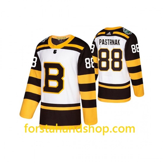 Boston Bruins Tröjor David Pastrnak 88 Adidas 2019 Winter Classic Vit Authentic