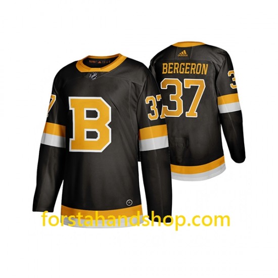 Boston Bruins Tröjor Patrice Bergeron 37 Adidas 2019-20 Svart Authentic