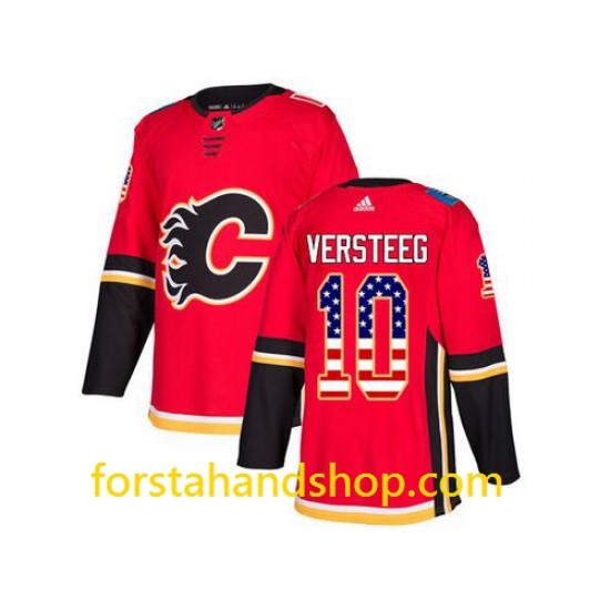 Calgary Flames Tröjor Kris Versteeg 10 Adidas USA Flag Authentic