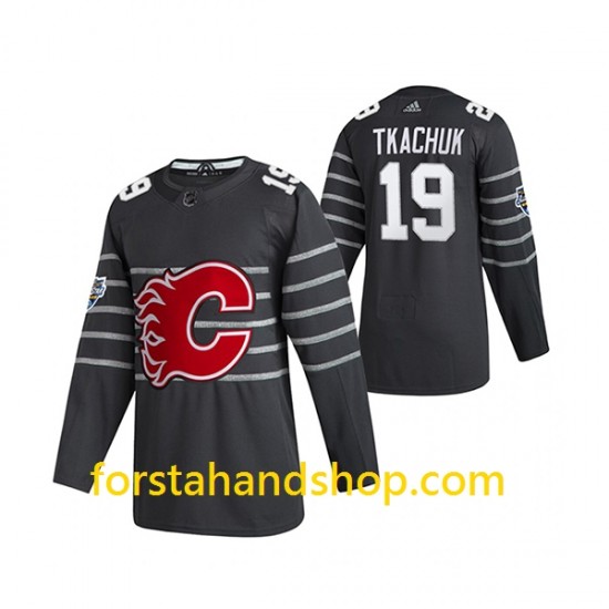 Calgary Flames Tröjor Matthew Tkachuk 19 Adidas 2020 All-Star Grå Authentic