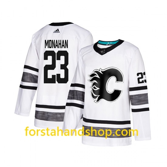 Calgary Flames Tröjor Sean Monahan 23 Adidas 2019 All-Star Vit Authentic