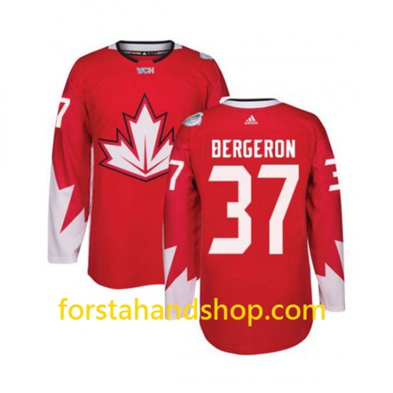 Kanada Tröjor Patrice Bergeron 37 WCH2016 Röd Authentic