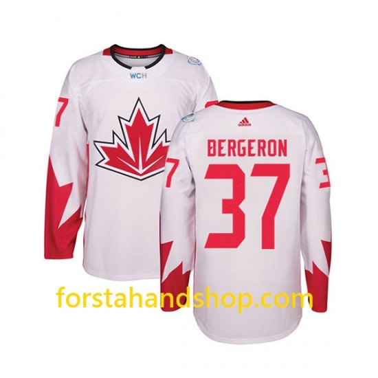 Kanada Tröjor Patrice Bergeron 37 WCH2016 Vit Authentic