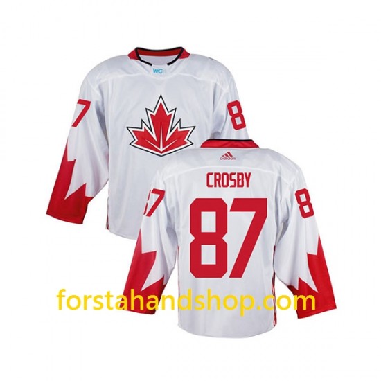 Kanada Tröjor Sidney Crosby 87 WCH2016 Vit Authentic