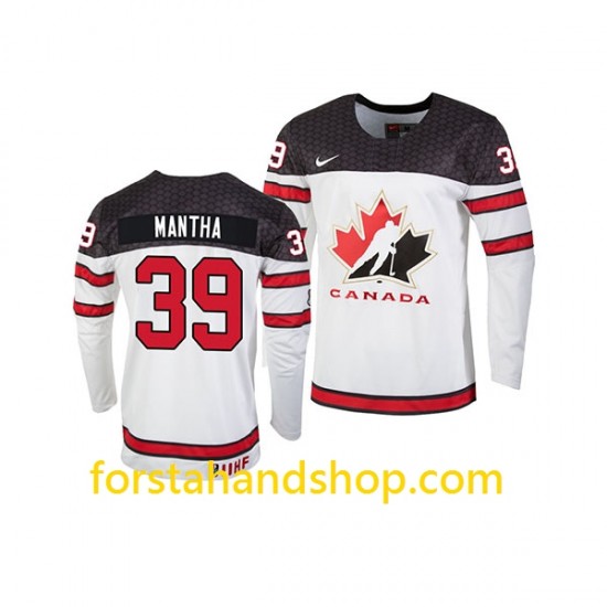 Kanada Tröjor Team Anthony Mantha 39 Nike 2019 IIHF World Championship Vit Authentic