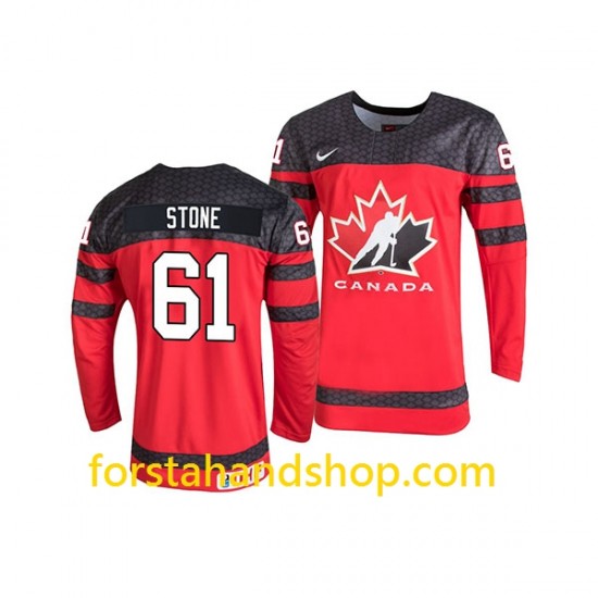 Kanada Tröjor Team Mark Stone 61 Nike 2019 IIHF World Championship Röd Authentic