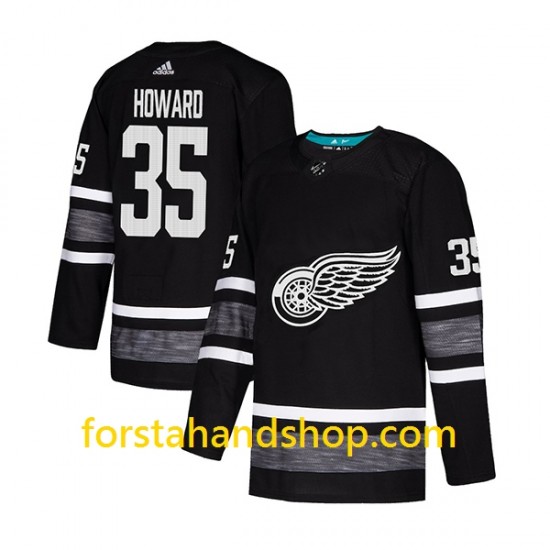 Detroit Red Wings Tröjor Jimmy Howard 35 Adidas 2019 All-Star Svart Authentic