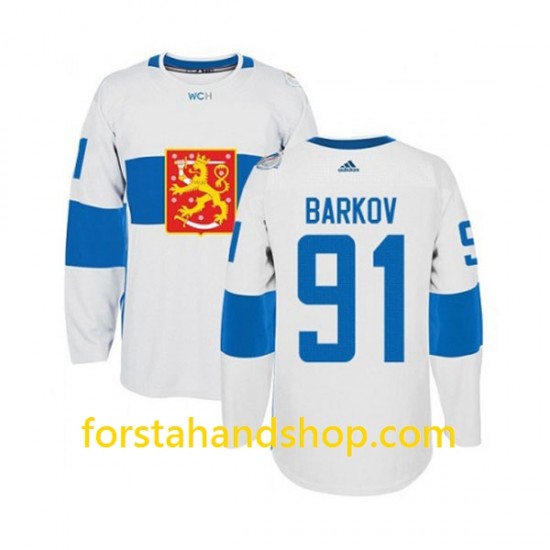 Finland Tröjor Aleksander Barkov 91 Adidas WCH2016 Vit Authentic