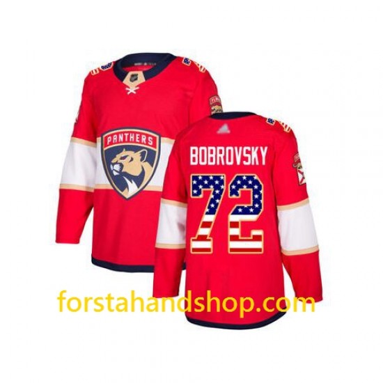 Florida Panthers Tröjor Sergei Bobrovsky 72 Adidas USA Flag Authentic