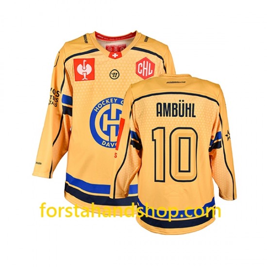 HC Davos Tröjor Andres Ambuhl 10 CHL Gul Authentic