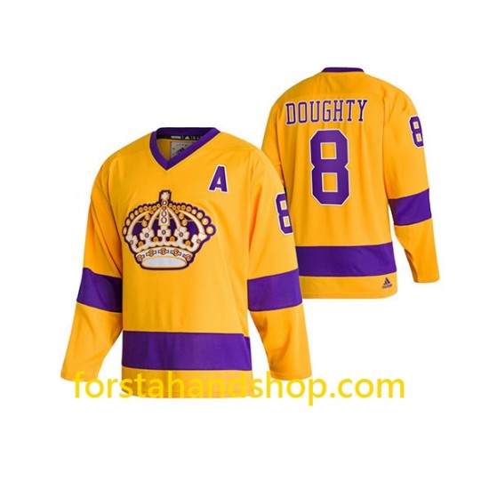 Los Angeles Kings Tröjor Drew Doughty 8 Adidas 2022 Classics Throwback Authentic