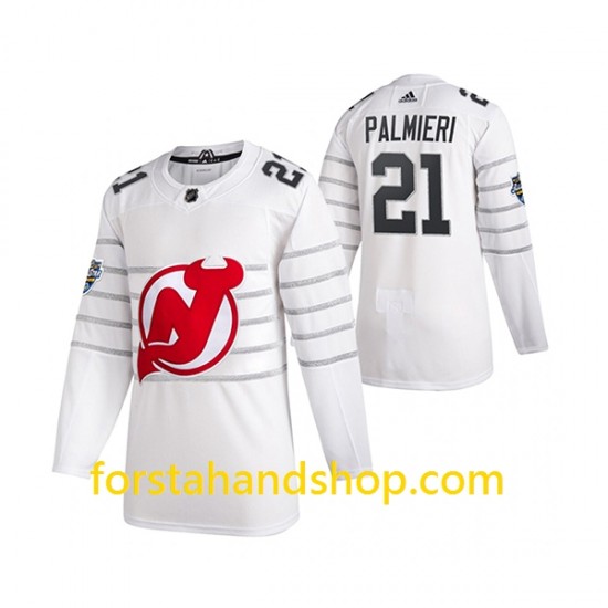 New Jersey Devils Tröjor Kyle Palmieri 21 Adidas 2020 All-Star Vit Authentic