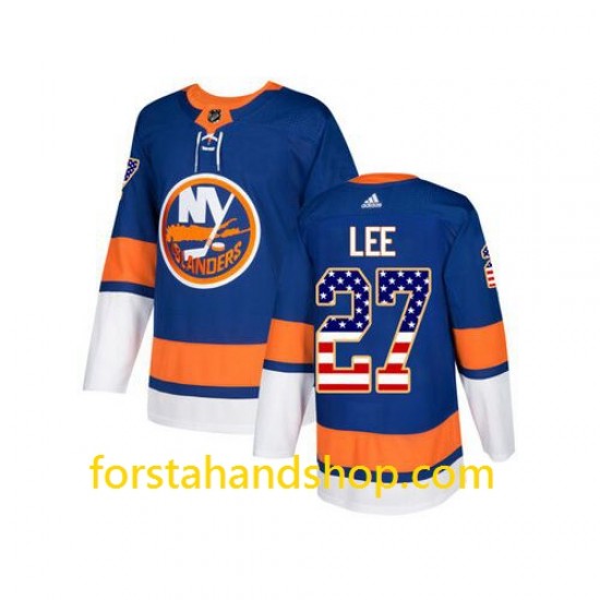 New York Islanders Tröjor Anders Lee 27 Adidas USA Flag Authentic