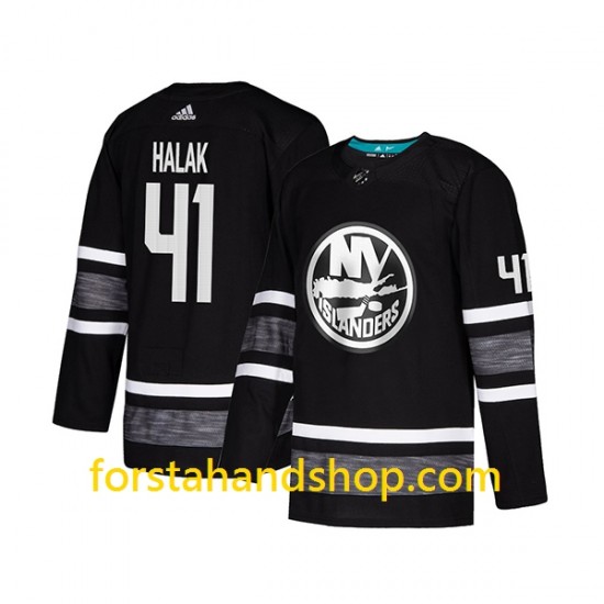 New York Islanders Tröjor Jaroslav Halak 41 Adidas 2019 All-Star Svart Authentic