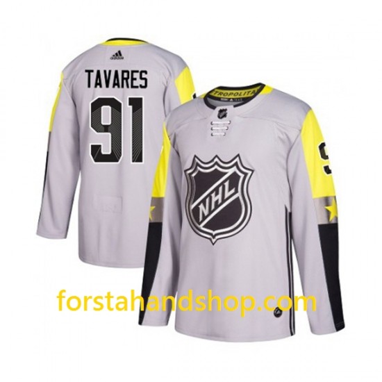 New York Islanders Tröjor John Tavares 91 Adidas 2018 All-Star Grå Authentic
