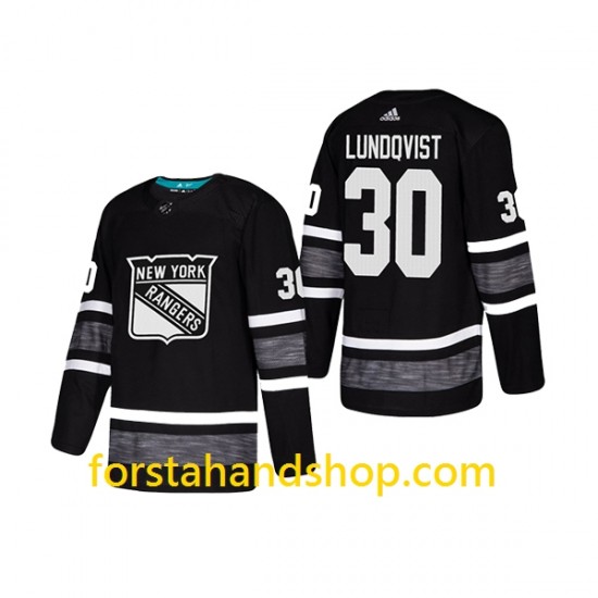 New York Rangers Tröjor Henrik Lundqvist 30 Adidas 2019 All-Star Svart Authentic