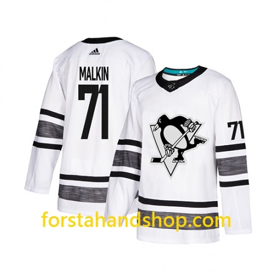 Pittsburgh Penguins Tröjor Evgeni Malkin 71 Adidas 2019 All-Star Vit Authentic