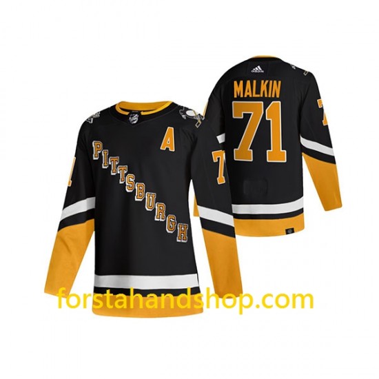 Pittsburgh Penguins Tröjor Evgeni Malkin 71 Adidas Svart Authentic