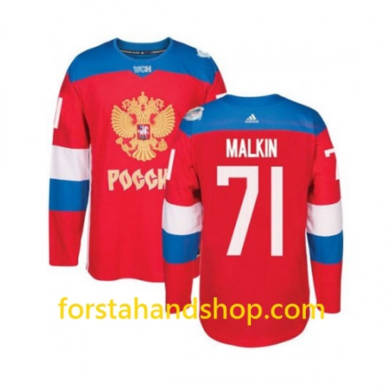 Ryssland Tröjor Evgeni Malkin 71 WCH2016 Röd Authentic