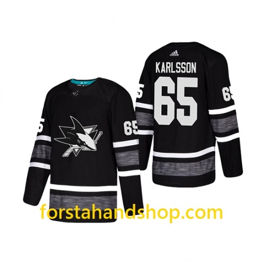 San Jose Sharks Tröjor Erik Karlsson 65 Adidas 2019 All-Star Svart Authentic