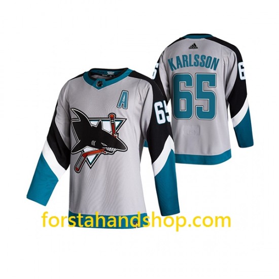 San Jose Sharks Tröjor Erik Karlsson 65 Adidas 2021 Reverse Retro Authentic