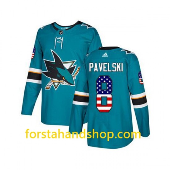 San Jose Sharks Tröjor Joe Pavelski 8 Adidas USA Flag Authentic