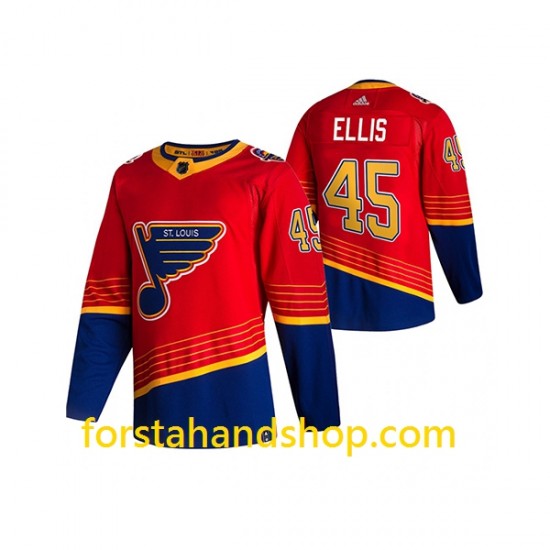 St. Louis Blues Tröjor Colten Ellis 45 Adidas 2021 Reverse Retro Authentic
