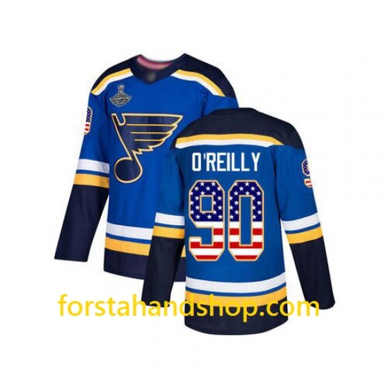 St. Louis Blues Tröjor Ryan O Reilly 90 Adidas USA Flag Authentic