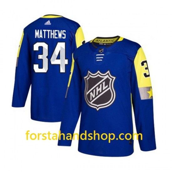 Toronto Maple Leafs Tröjor Auston Matthews 34 2018 All-Star Atlantic Adidas Blå Authentic