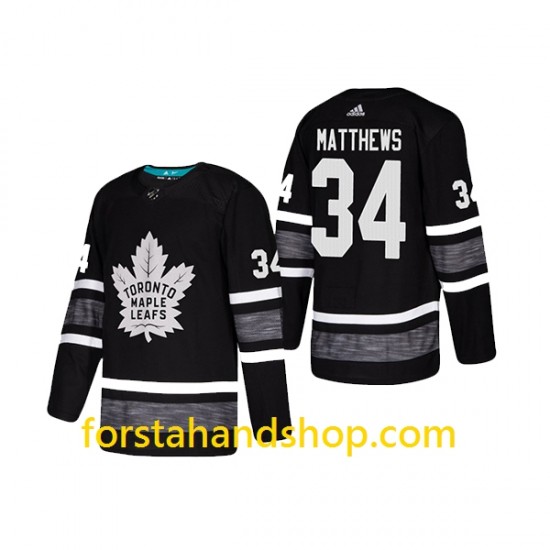 Toronto Maple Leafs Tröjor Auston Matthews 34 Adidas 2019 All-Star Svart Authentic