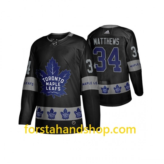 Toronto Maple Leafs Tröjor Auston Matthews 34 Adidas Breakaway Svart Authentic