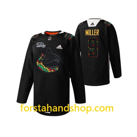 Vancouver Canucks Tröjor J. T. Miller 9 Adidas Black History Month Svart Authentic
