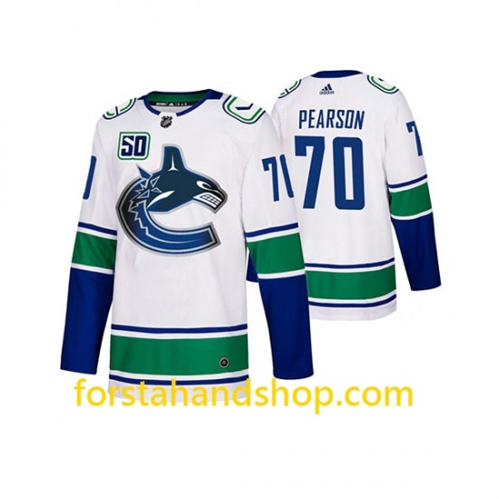Vancouver Canucks Tröjor Tanner Pearson 70 Adidas 2019-20 50th Anniversary Vit Authentic