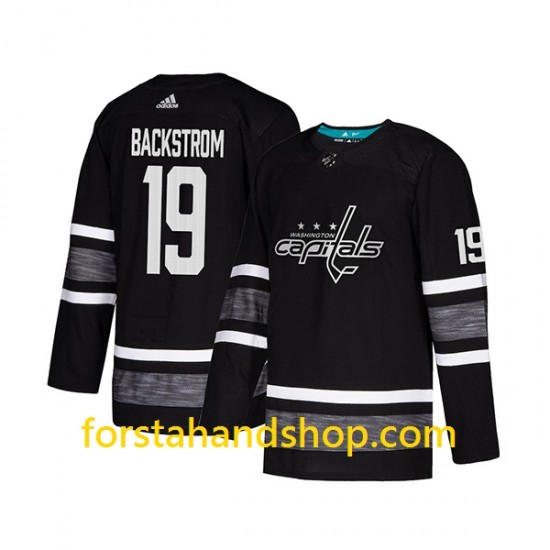 Washington Capitals Tröjor Nicklas Backstrom 19 Adidas 2019 All-Star Svart Authentic