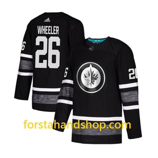 Winnipeg Jets Tröjor Blake Wheeler 26 Adidas 2019 All-Star Svart Authentic