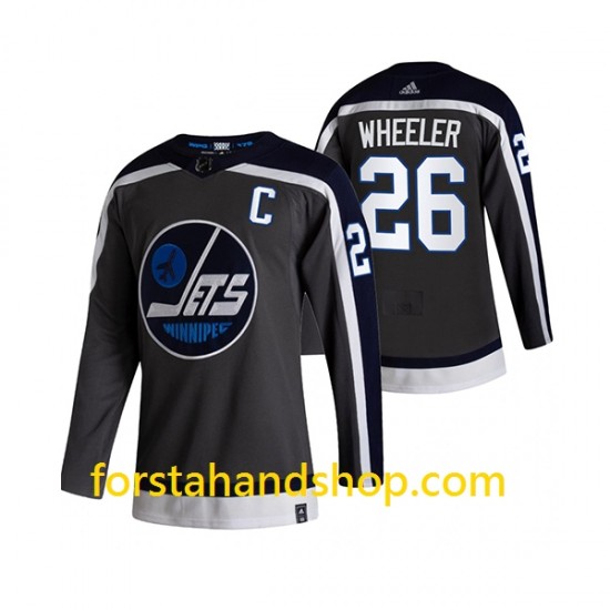 Winnipeg Jets Tröjor Blake Wheeler 26 Adidas 2021 Reverse Retro Authentic