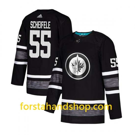 Winnipeg Jets Tröjor Mark Scheifele 55 Adidas 2019 All-Star Svart Authentic