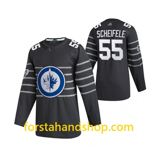 Winnipeg Jets Tröjor Mark Scheifele 55 Adidas 2020 All-Star Grå Authentic