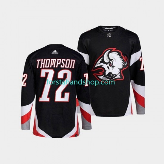 Buffalo Sabres Tröjor Tage Thompson 72 Adidas 2022-23 Reverse Retro Svart Authentic