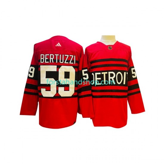 Detroit Red Wings Tröjor Tyler Bertuzzi 59 Adidas 2022-23 Reverse Retro Röd Authentic