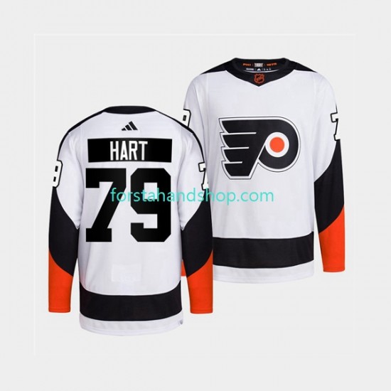 Philadelphia Flyers Tröjor Carter Hart 79 Adidas 2022 Reverse Retro Vit Authentic