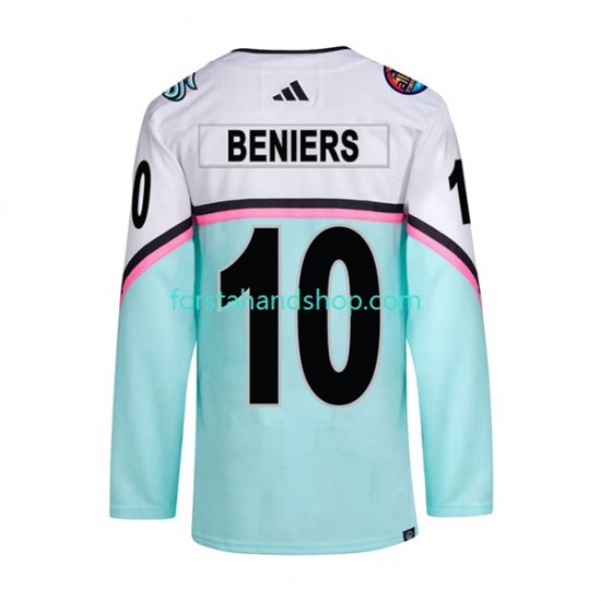 Seattle Kraken Tröjor MATTY BENIERS 10 2023 All-Star Adidas Vit Authentic