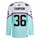 Vegas Golden Knights Tröjor LOGAN THOMPSON 36 2023 All-Star Adidas Vit Authentic